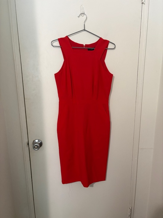 J. Crew Dresses & Skirts - J. Crew Red Sleeveless Midi Sheath Dress